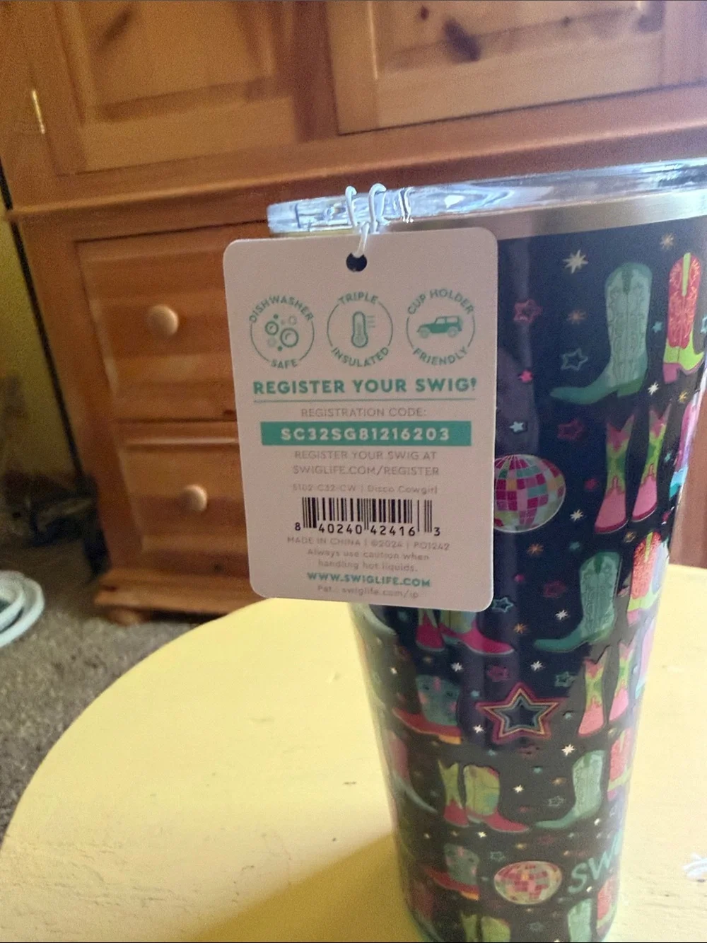 NWT Swig Disco Cowgirl Tumbler 32 ounce